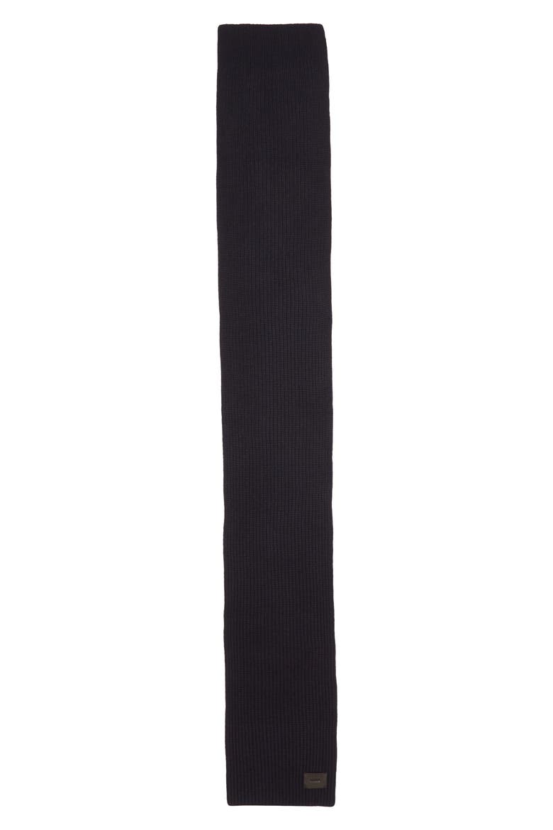 Brushed Merino Wool Scarf, Alternate, color, BROWN