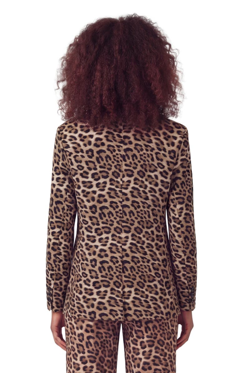Lords of Harlech Leopard Womens Tailored Blazer, Alternate, color, Leopard Brown