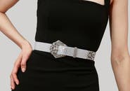 JUDITH LEIBER COUTURE Art Deco Chain Belt