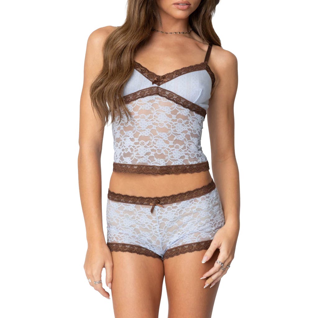 EDIKTED EDIKTED DEE POINTELLE STITCH & LACE CAMISOLE