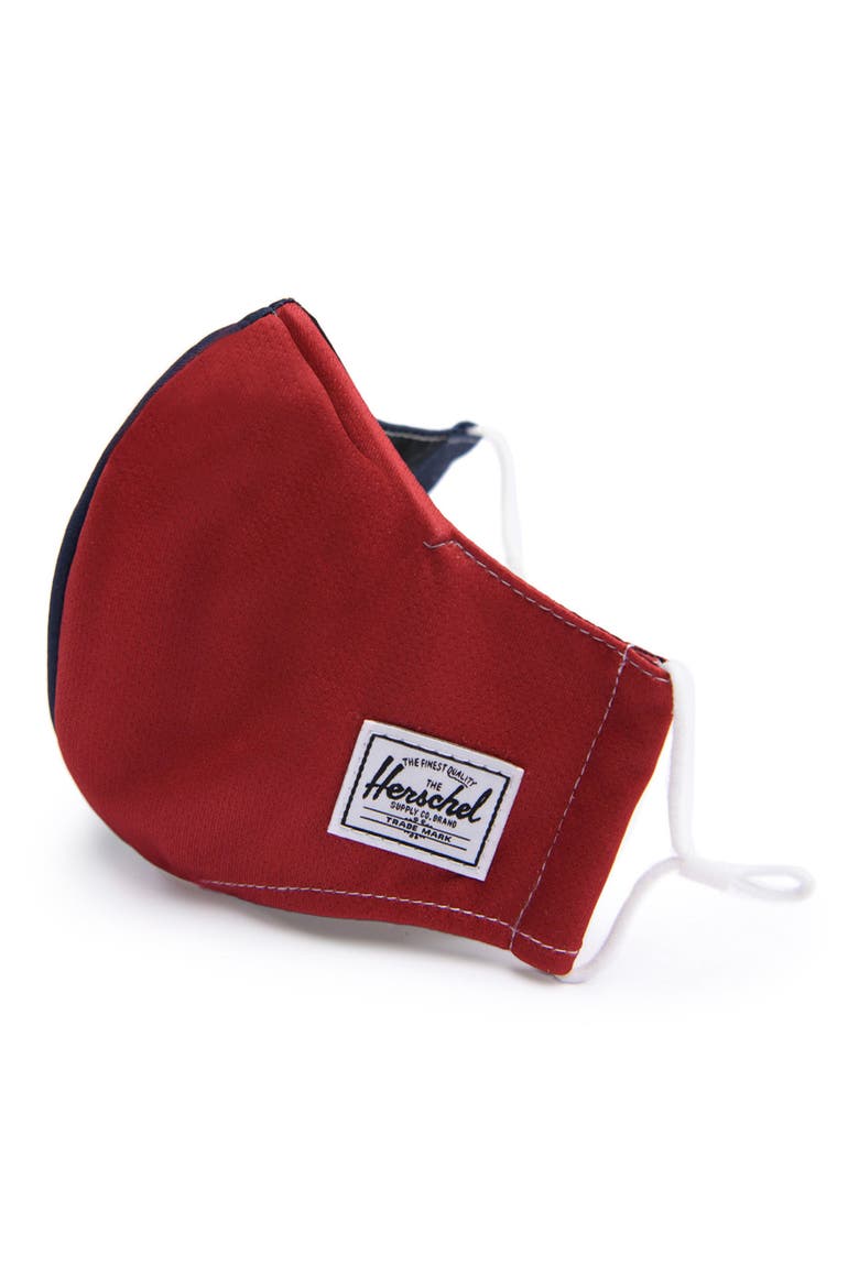 Fitted Face Mask, Main, color, BLUE/RED