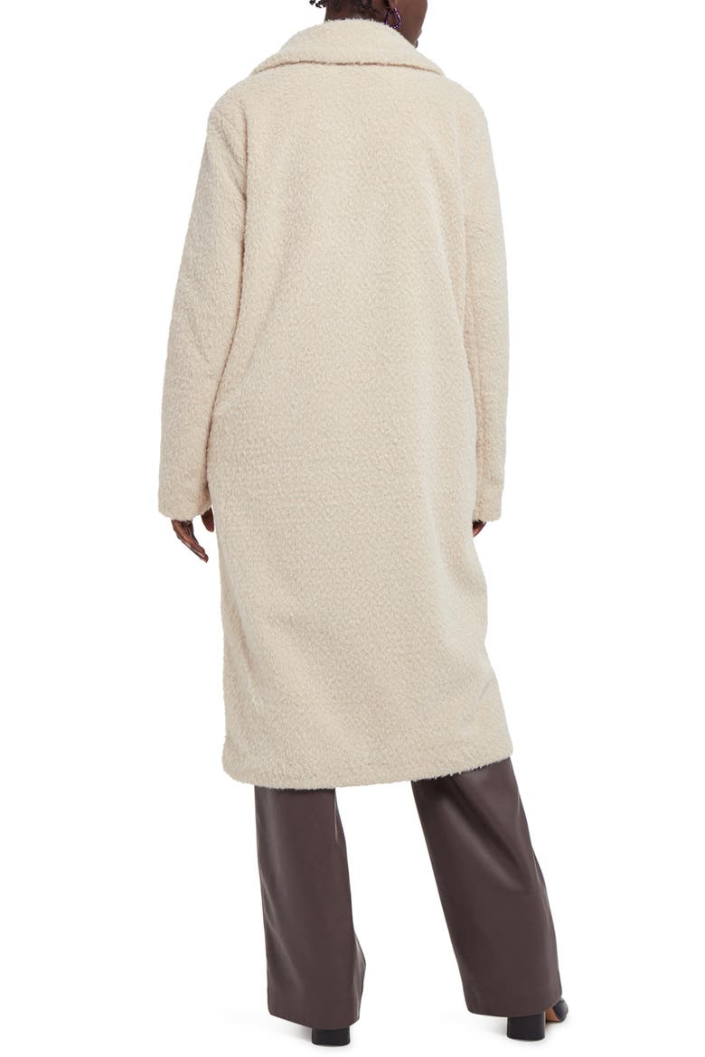 Romi Longline Faux Fur Coat, Alternate, color, LATTE