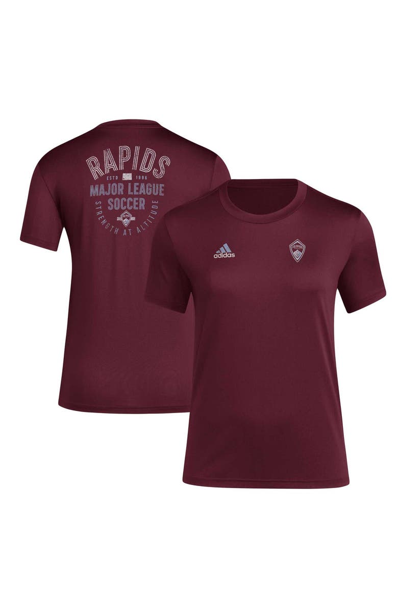 adidas Women's adidas Burgundy Colorado Rapids Local Stoic AEROREADY T-Shirt, Main, color, 