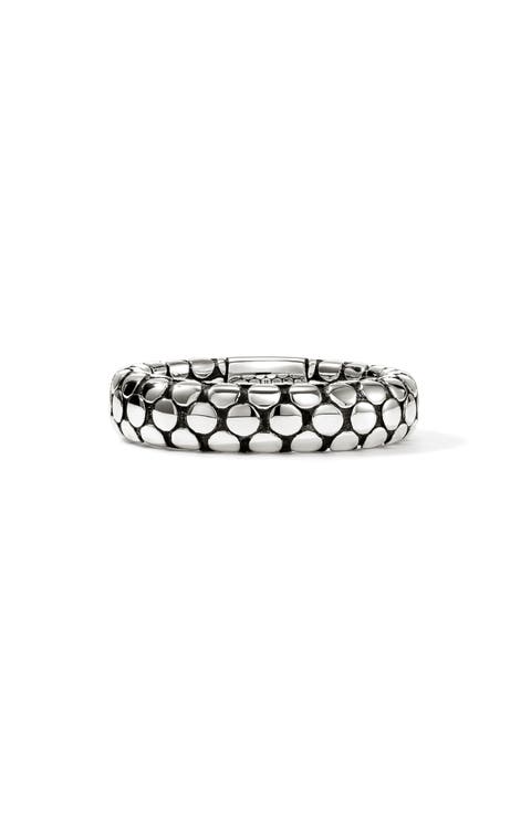 Dot Band Ring, Sterling Silver