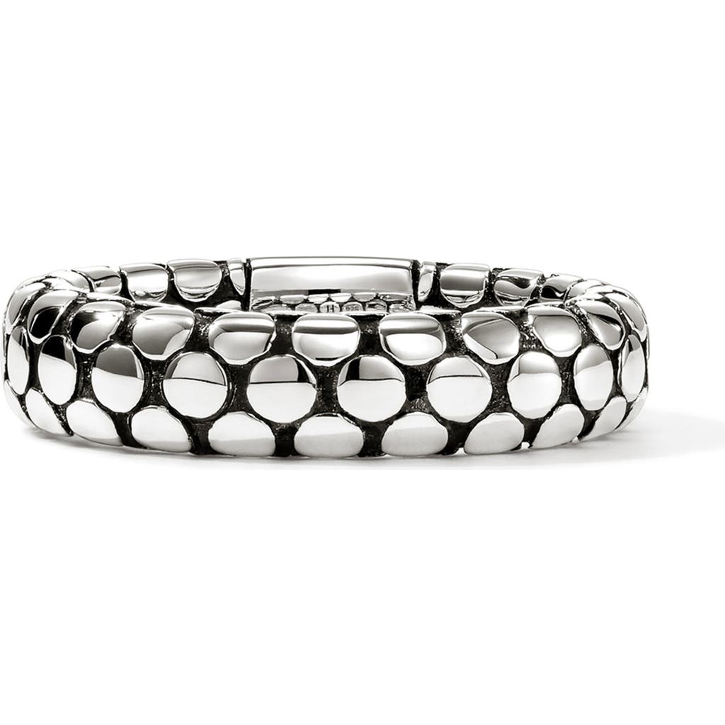 John Hardy Dot Band Ring, Sterling Silver In Metallic