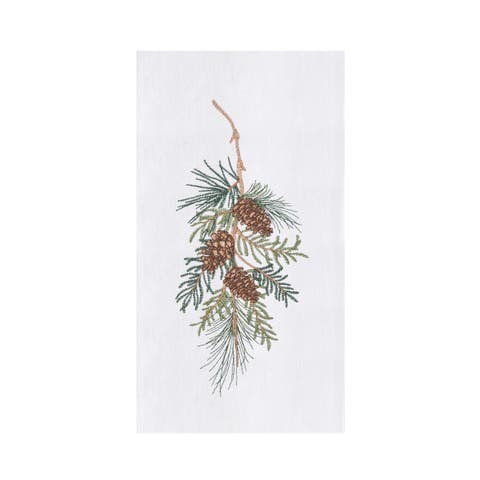 Pinecone Swag 100% Cotton Handtowel