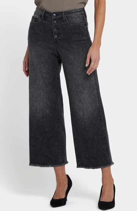 Teresa High Waist Ankle Wide Leg Jeans