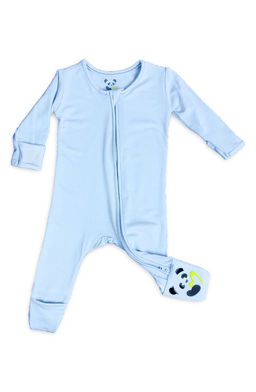 Bellabu Bear Kids' Sky Convertible Footie Pajamas in Sky Blue 