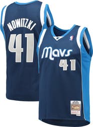 Mitchell & Ness Men's Mitchell & Ness Dirk Nowitzki Navy Dallas Mavericks Hardwood Classics Swingman Jersey