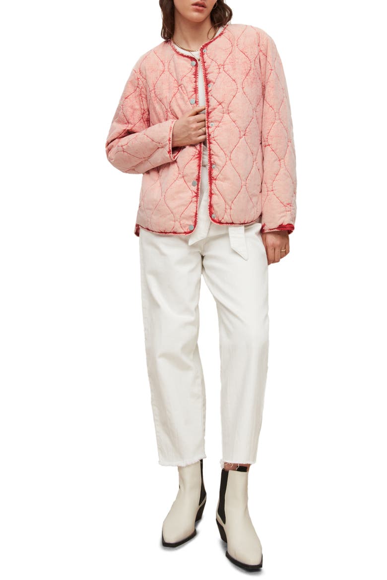 Reign Onion Quilted Jacket, Alternate, color, PINK