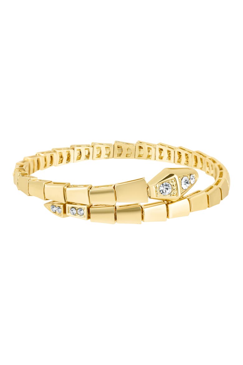 Snake Wrap Cuff, Main, color, GOLD