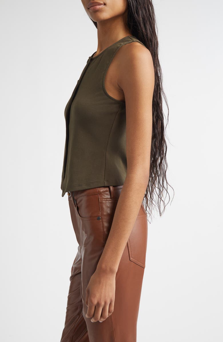 Veronica Beard Caroline Knit Vest, Alternate, color, Cypress