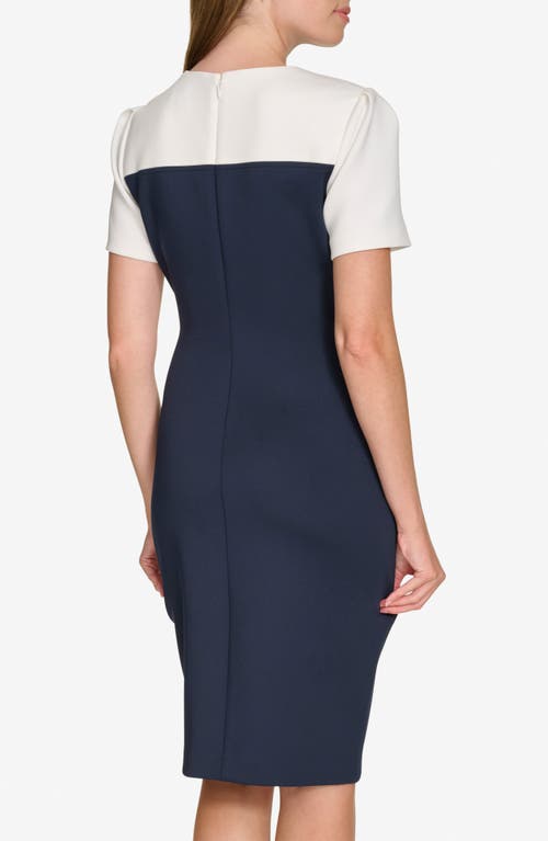 Tommy Hilfiger Asymmetric Scuba Sheath Dress