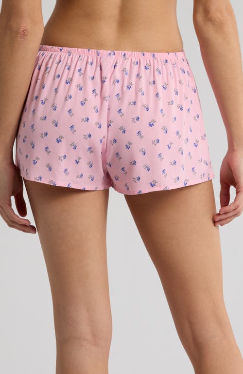 Florence By Mills Relaxed Fit Pajama Shorts In Pink Floral