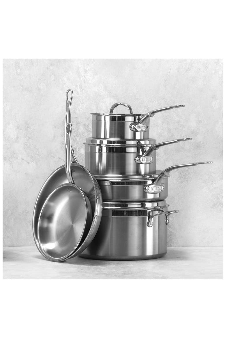 ProBond 10-Piece Cookware Set, Alternate, color, STAINLESS STEEL