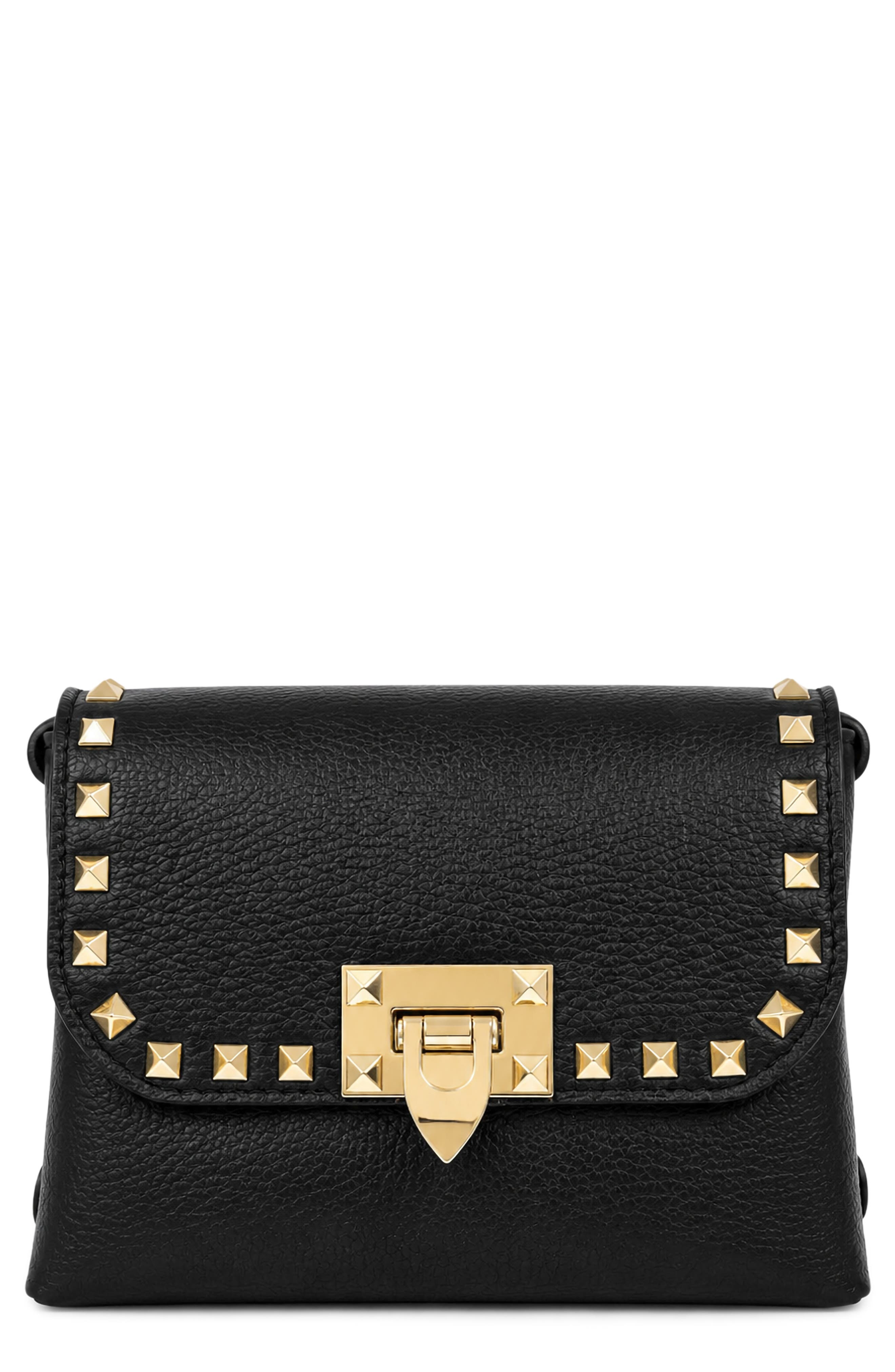Camille Studded Leather Crossbody Bag