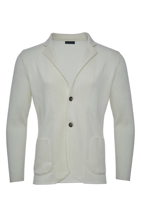 Premium Merino Wool Knit Sport Coat
