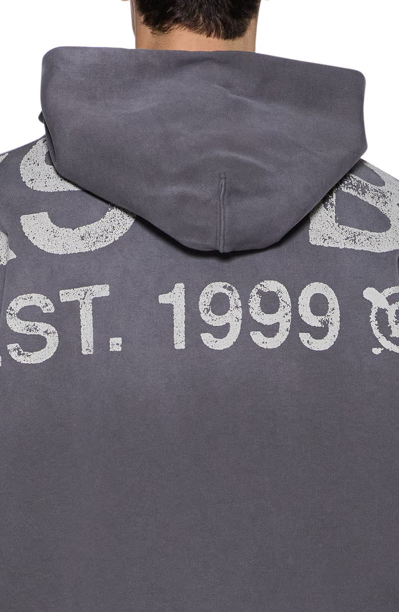 Ksubi State Ekcess Hoodie, Alternate, color, Charcoal