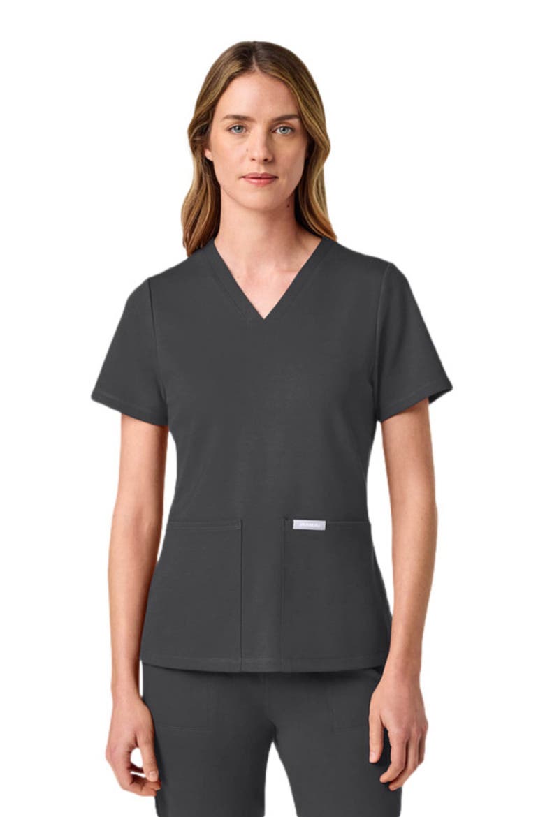 UltraLAST Essential Performance Women's 6-Pocket Scrub Set, Alternate, color, Pewter