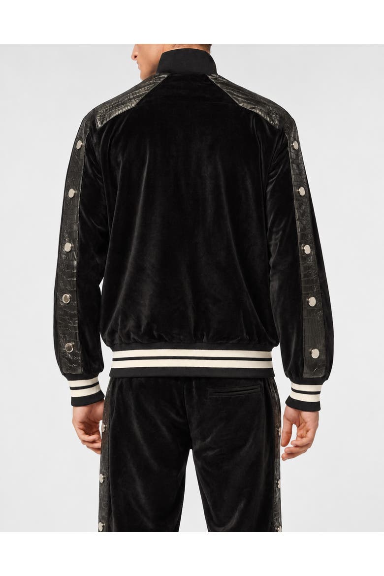 Chenille Tracksuit Jacket Cocco Inserts Men, Alternate, color, black