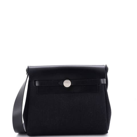 Herbag Zip Toile and Leather 20
