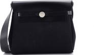 Pre-Owned Hermes Herbag Zip Toile and Leather 20