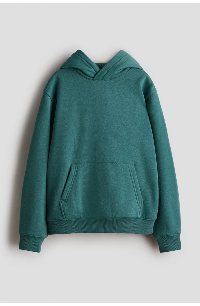 H&M Hoodie, Main, color, Dark Green