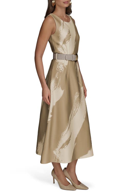 DONNA KARAN DONNA KARAN NEW YORK BELTED MIDI DRESS 