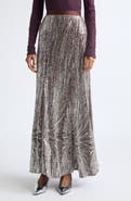 Rabanne Beaded Long Fluid Skirt