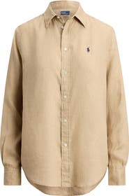 Polo Ralph Lauren Classic Fit Linen Button-Up Shirt