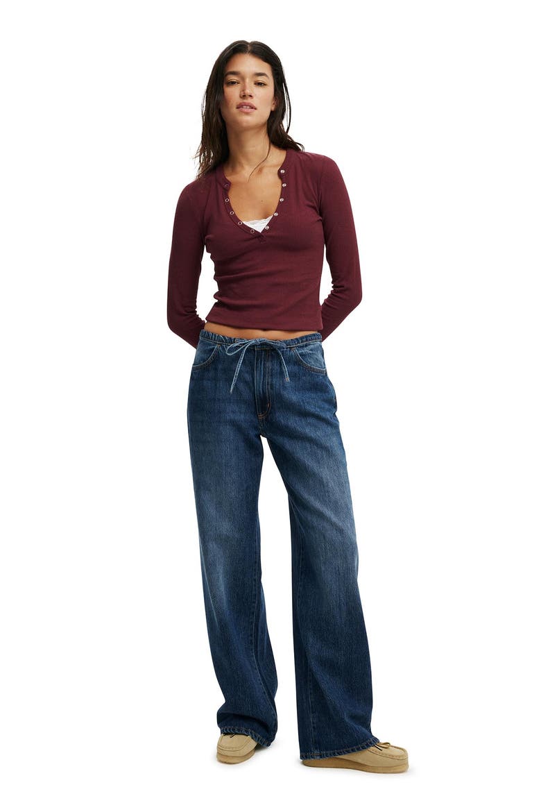 Women's Lyocell Wide Pant, Alternate, color, Grotto Blue