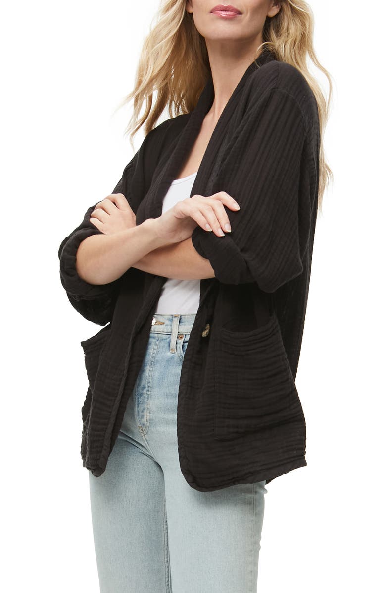 Michael Stars Dana Cotton Gauze Blazer, Alternate, color, 