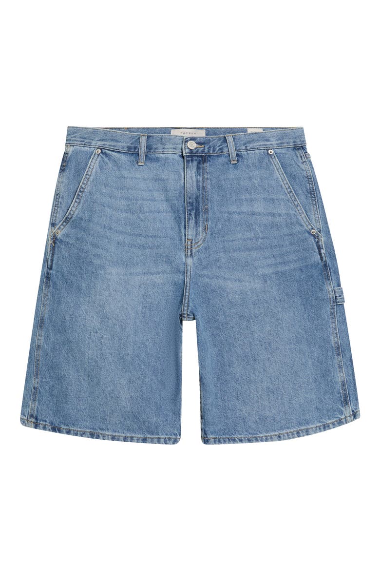 Paulie II Extreme Baggy Denim Shorts, Main, color, MEDIUM INDIGO