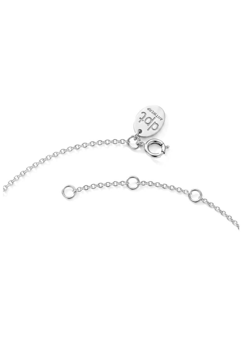 Stella Diamond Necklace | 5 natural diamonds | 925 Sterling Silver | Necklace | 17.5 - 19.5 in | White Rhodium, Alternate, color, White Rhodium