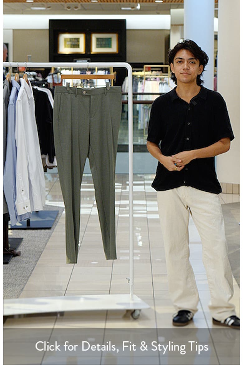 Genius Slim Fit Flat Front Stretch Dress Pants video