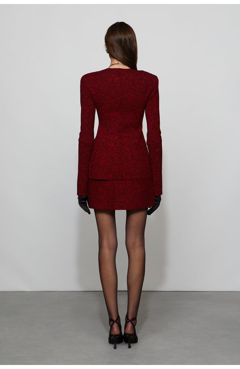 Et Ochs Mischa Knit Cardigan, Alternate, color, Lipstick Red/Black