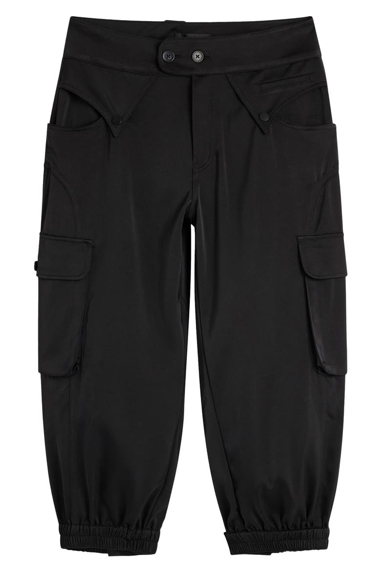 Crop Cargo Pants, Alternate, color, BLACK