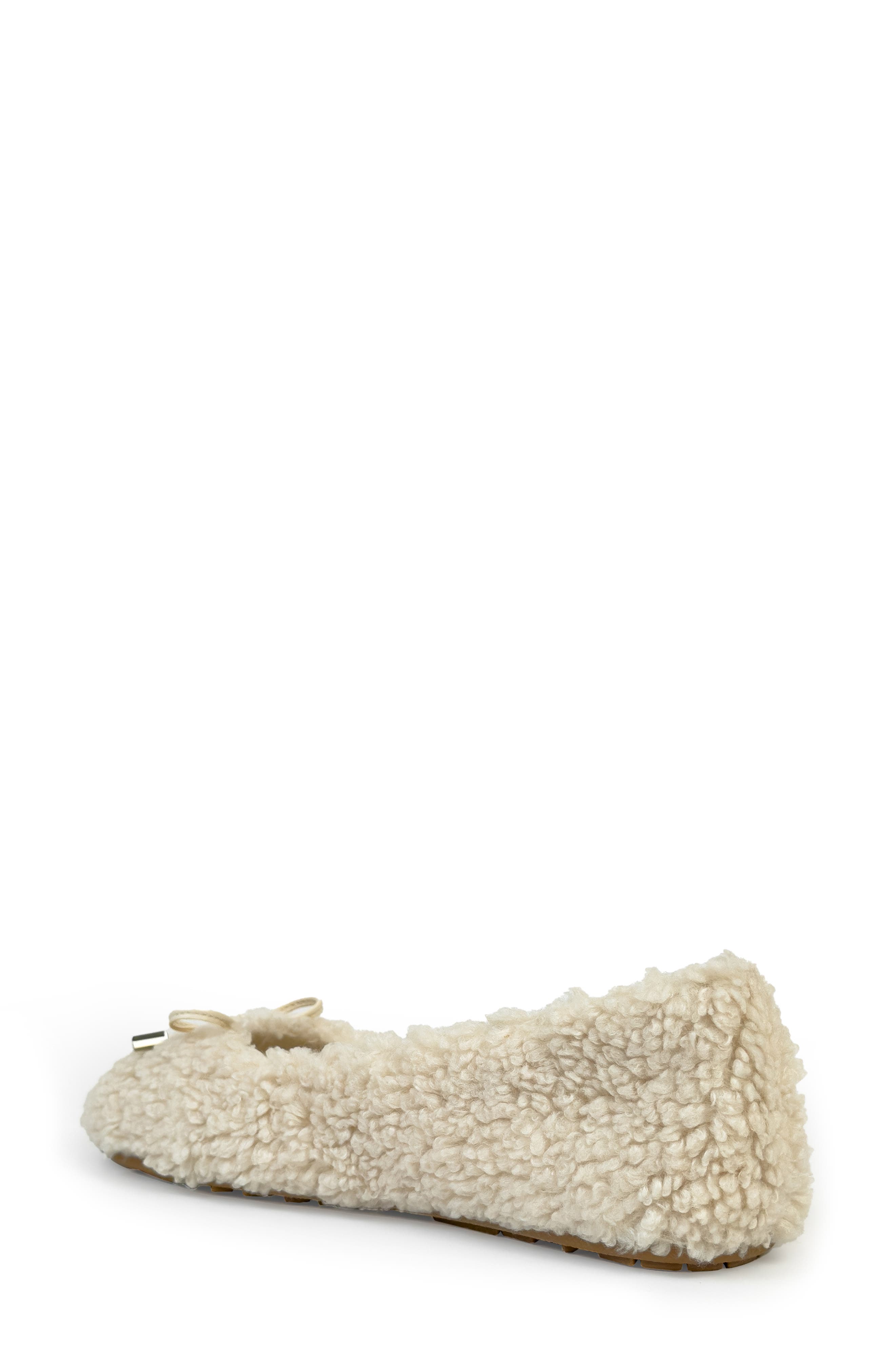 Patrina Faux Shearling Flat, Alternate, color, NATURAL FAUX SHEARLING