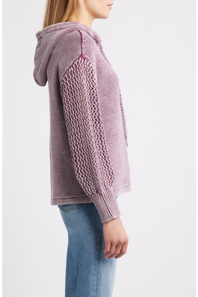 Open Stitch Hoodie, Alternate, color, DUSTY ROSE