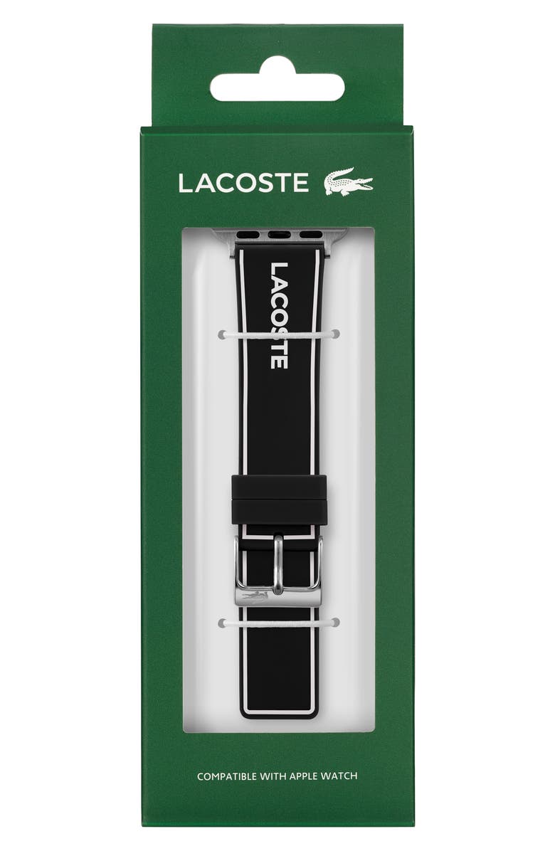 Lacoste Silicone Apple Watch<sup>®</sup> Watchband, Main, color, 