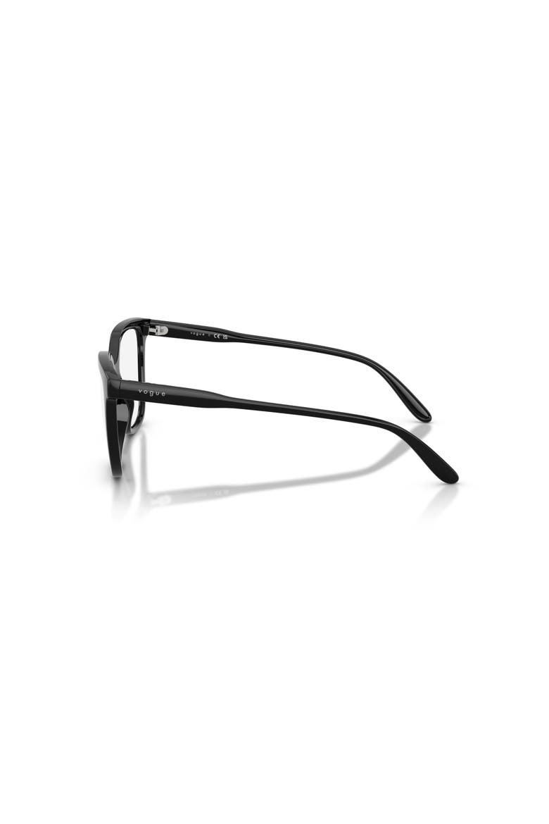 54mm Square optical glasses, Alternate, color, Black