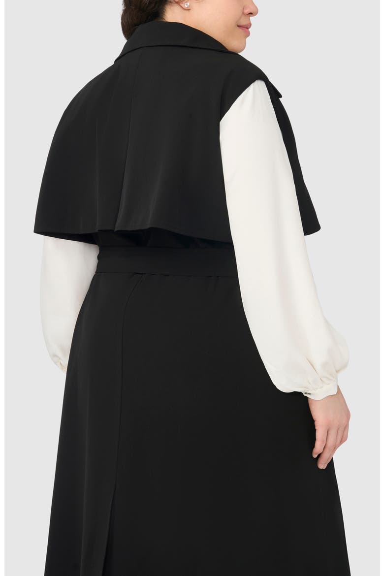 Belted Trench Vest, Alternate, color, RICH BLACK