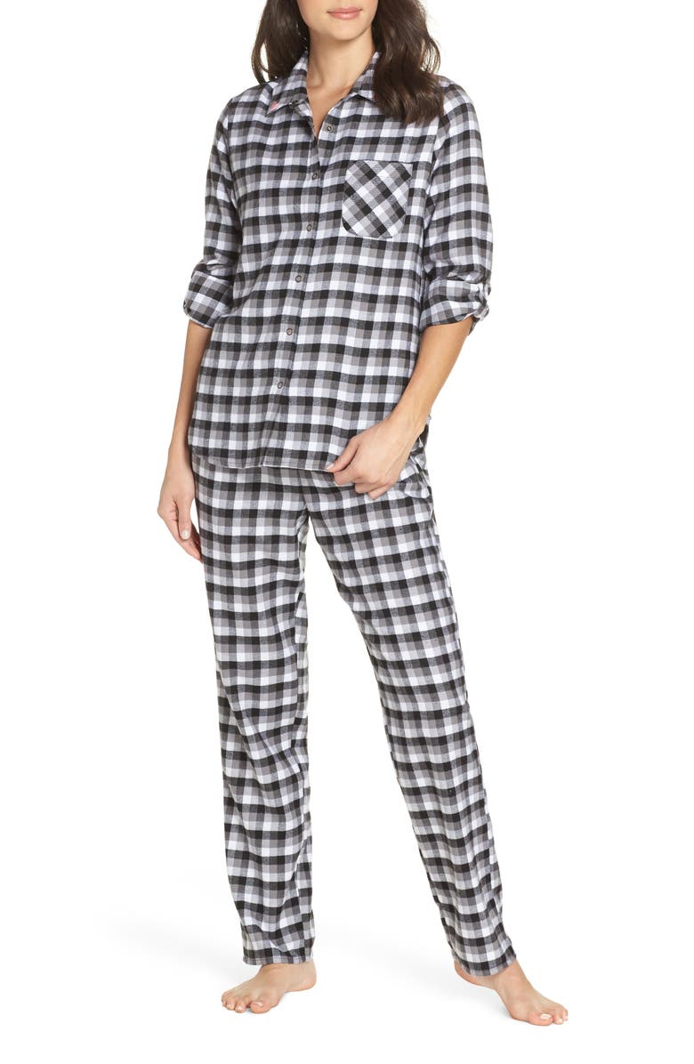 Make + Model Flannel Girlfriend Pajamas, Main, color,