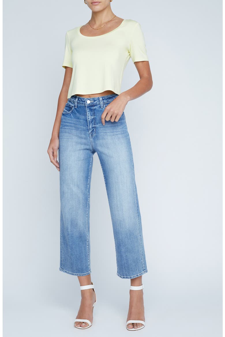 June High Waist Crop Stovepipe Jeans, Alternate, color, TUSCANY