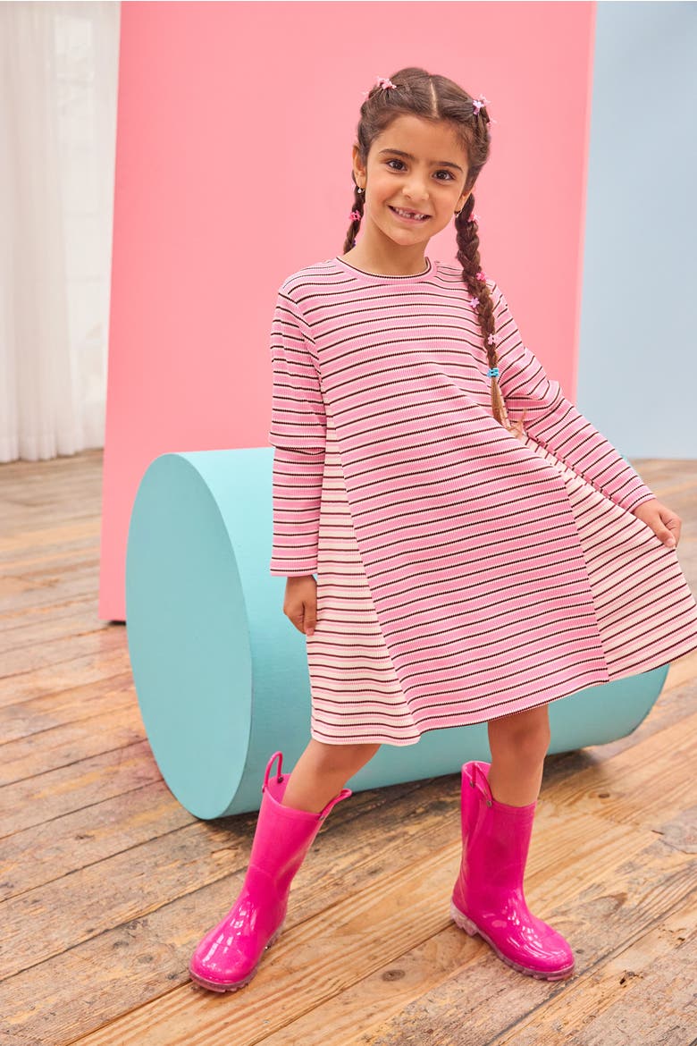 Kids' Mixed Stripe Dress, Alternate, color, Andover Stripe