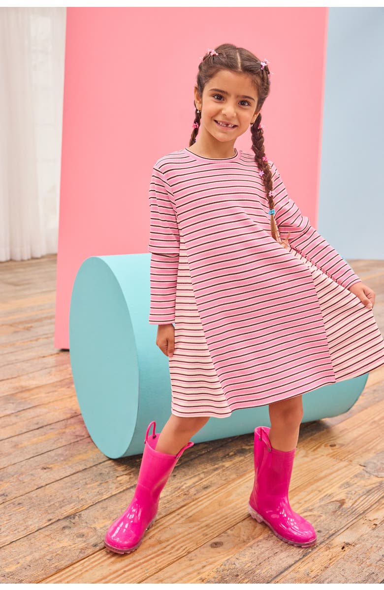 BISBY Kids' Mixed Stripe Dress, Alternate, color, Andover Stripe