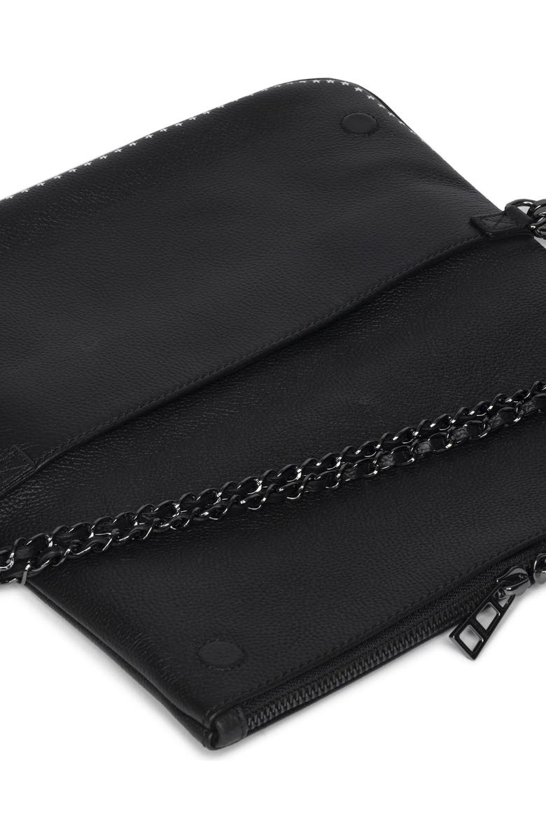 Zadig & Voltaire Rock Grained Leather Punk Crossbody Bag, Alternate, color,