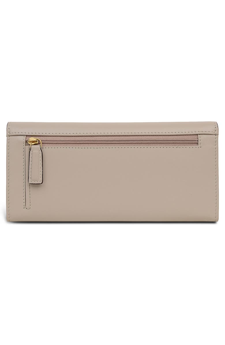 Radley Acorntopia Large Leather Flapover Wallet, Alternate, color, Porcini