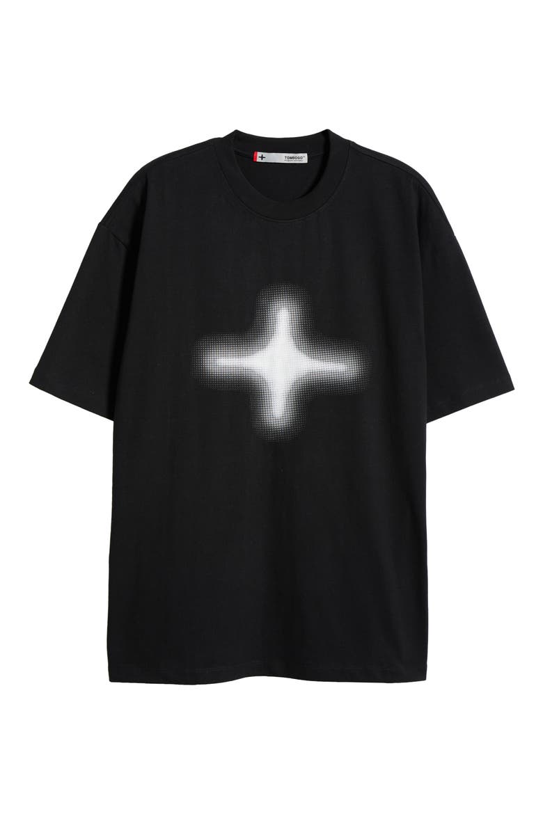 T-Star Half Tone Graphic T-Shirt, Alternate, color, BLACK