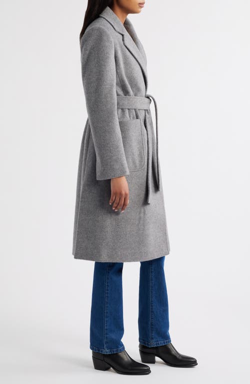 Sam Edelman Patch Pocket Wrap Coat In Gray